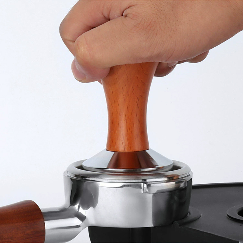 Coffee Tamper Leveler - Home Coffee Tamper 49/51/53/58MM Wood Handle