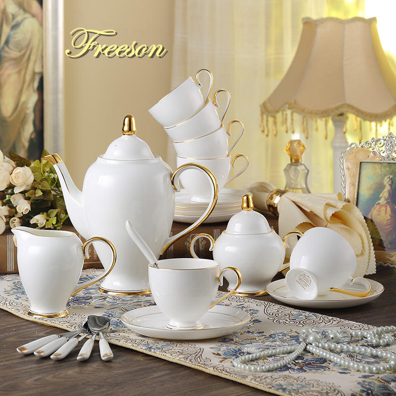 Coffee Tea And Sugar Set - Duyên Dáng Xương Trung Quốc Cà