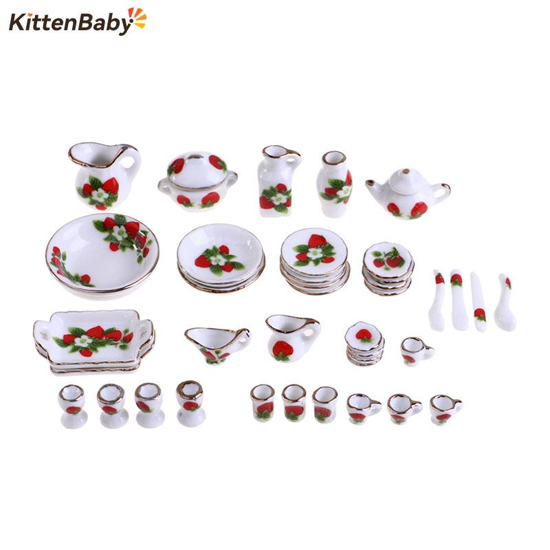 Coffee Tea And Sugar Set - 1 Bộ 1:12 Thu Nhỏ Nhà