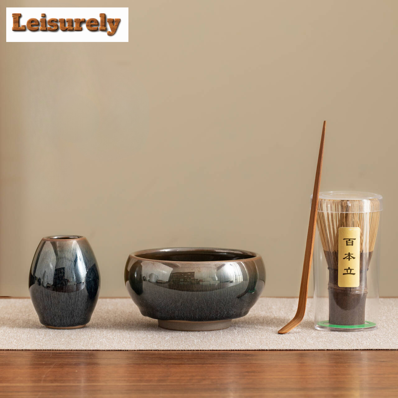 Jianzhan Matcha Four-piece Set - đánh giá và giá Matcha Whisk Set