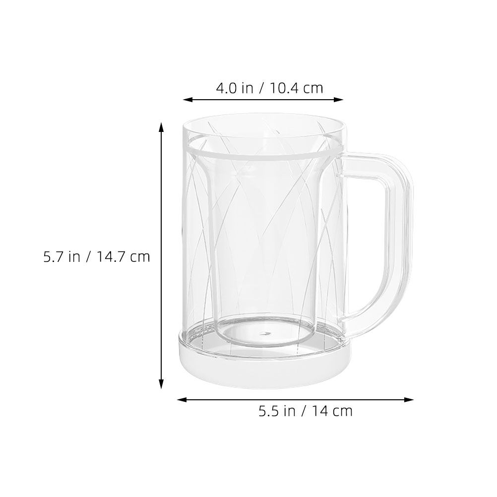 2Pcs Reusable Clear Freezer Mu - đánh giá và giá Double Wall Mug