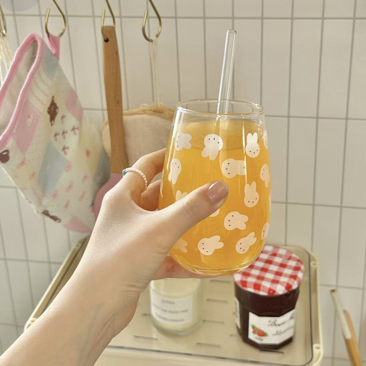 Cute Miffy Rabbit Printed Glas - đánh giá và giá Coffee Tea & Company