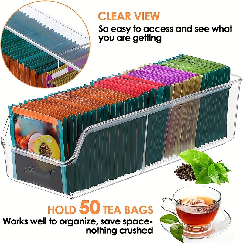 1pc Clear Tea Bag Organizer Bo - đánh giá và giá Coffee Tea And Sugar Set