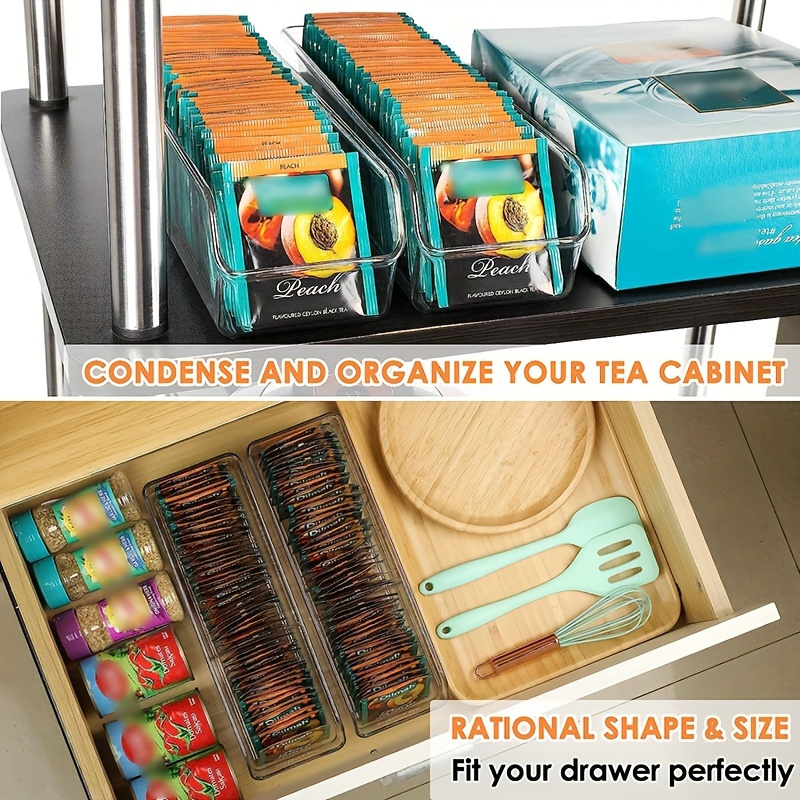 1pc Clear Tea Bag Organizer Bo - đánh giá và giá Coffee Tea And Sugar Set
