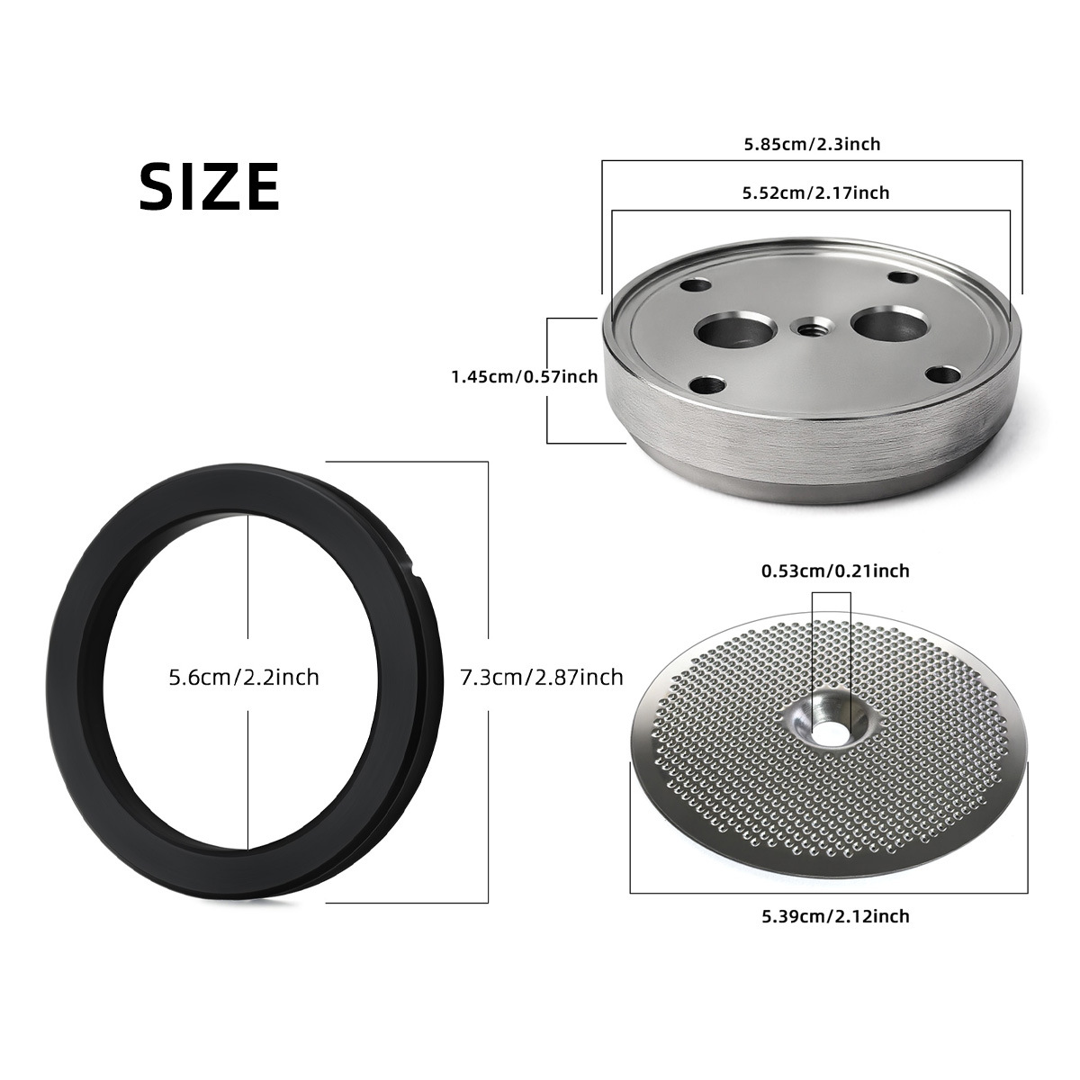 54mm Stainless Steel Brew Head - đánh giá và giá Coffee & Tea Difabis