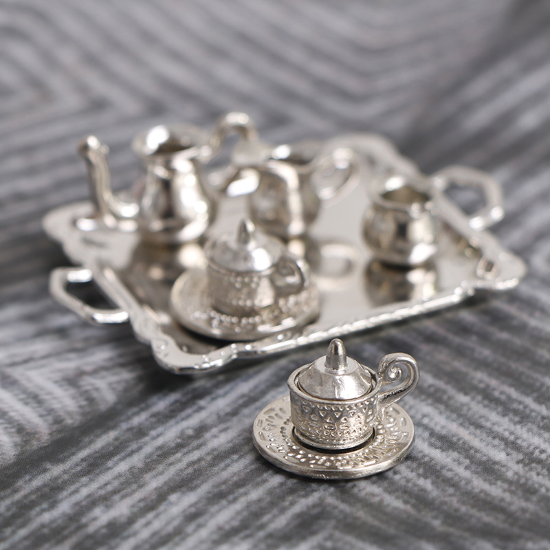 10pcs/Set 1/12 Dollhouse Minia - đánh giá và giá Coffee Tea And Sugar Set