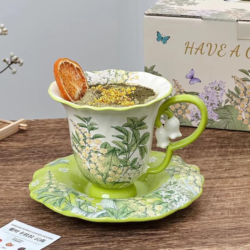 Lily of the valley blooming af - đánh giá và giá Coffee Tea And Sugar Set