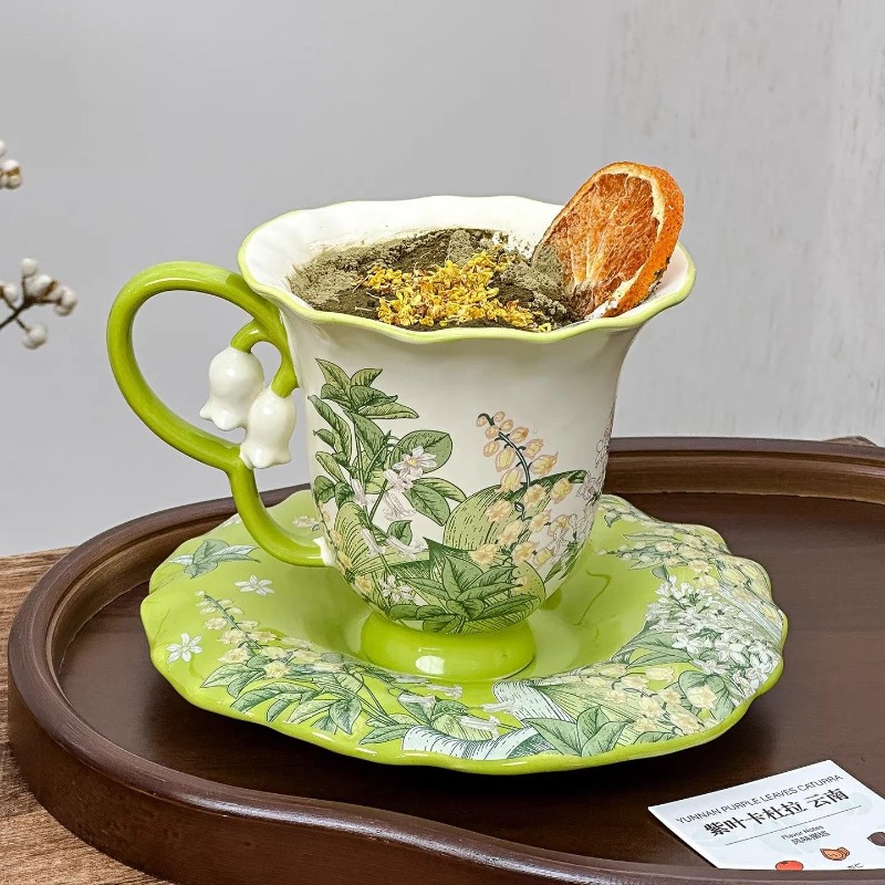 Lily of the valley blooming af - đánh giá và giá Coffee Tea And Sugar Set