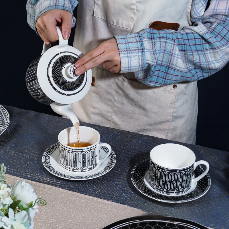 Simple European-Style Tea Set  - đánh giá và giá Coffee Tea And Sugar Set