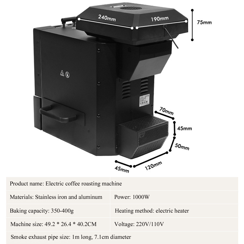 500g Coffee Roaster 3 Roasting - đánh giá và giá Coffee Bean