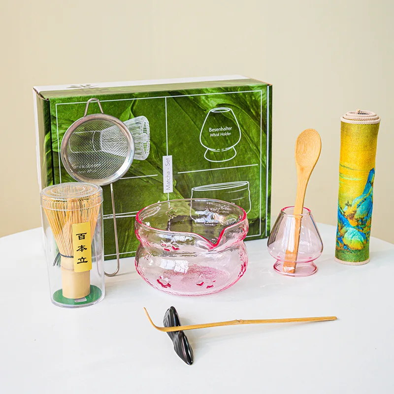 4-8pcs Glass Bow Tie Matcha Wh - đánh giá và giá Matcha Whisk Set