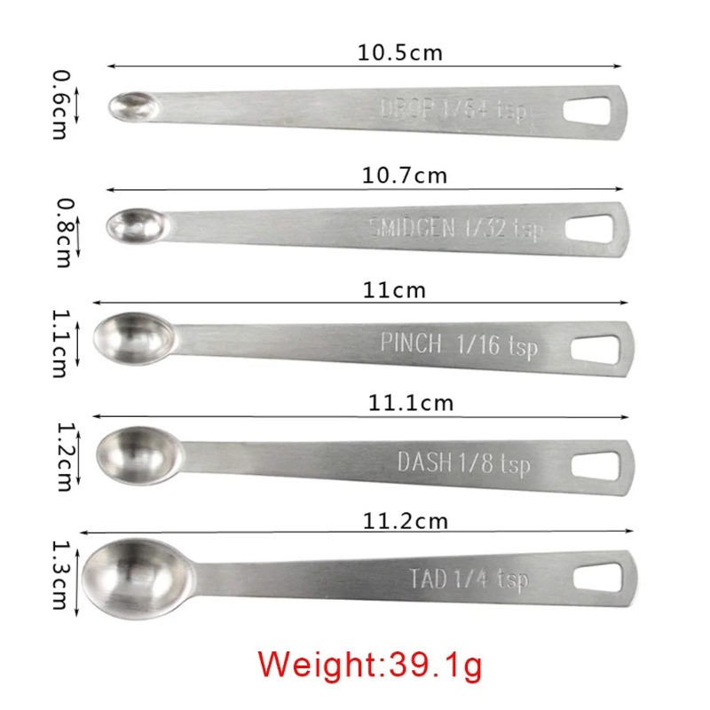 5pcs/Set Small Measuring Spoon - đánh giá và giá Coffee Tea And Sugar Set