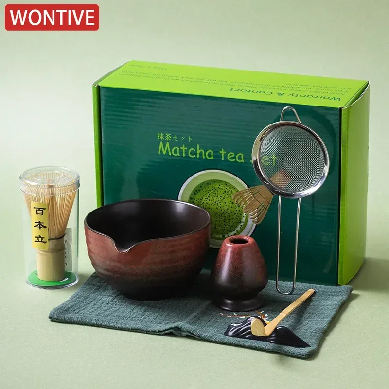1-7pcs Japanese Matcha Making  - đánh giá và giá Matcha Whisk Set