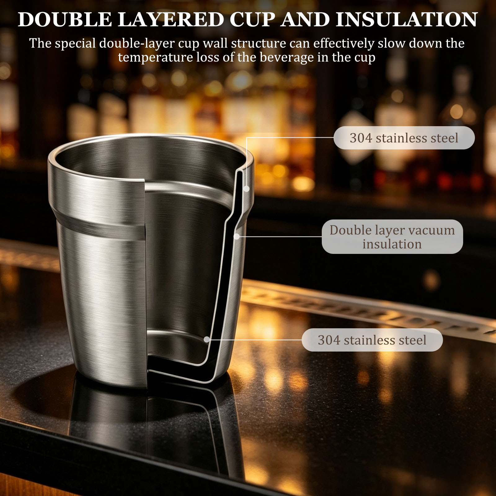 5/10Pcs Stainless Steel Stacka - đánh giá và giá Double Wall Mug