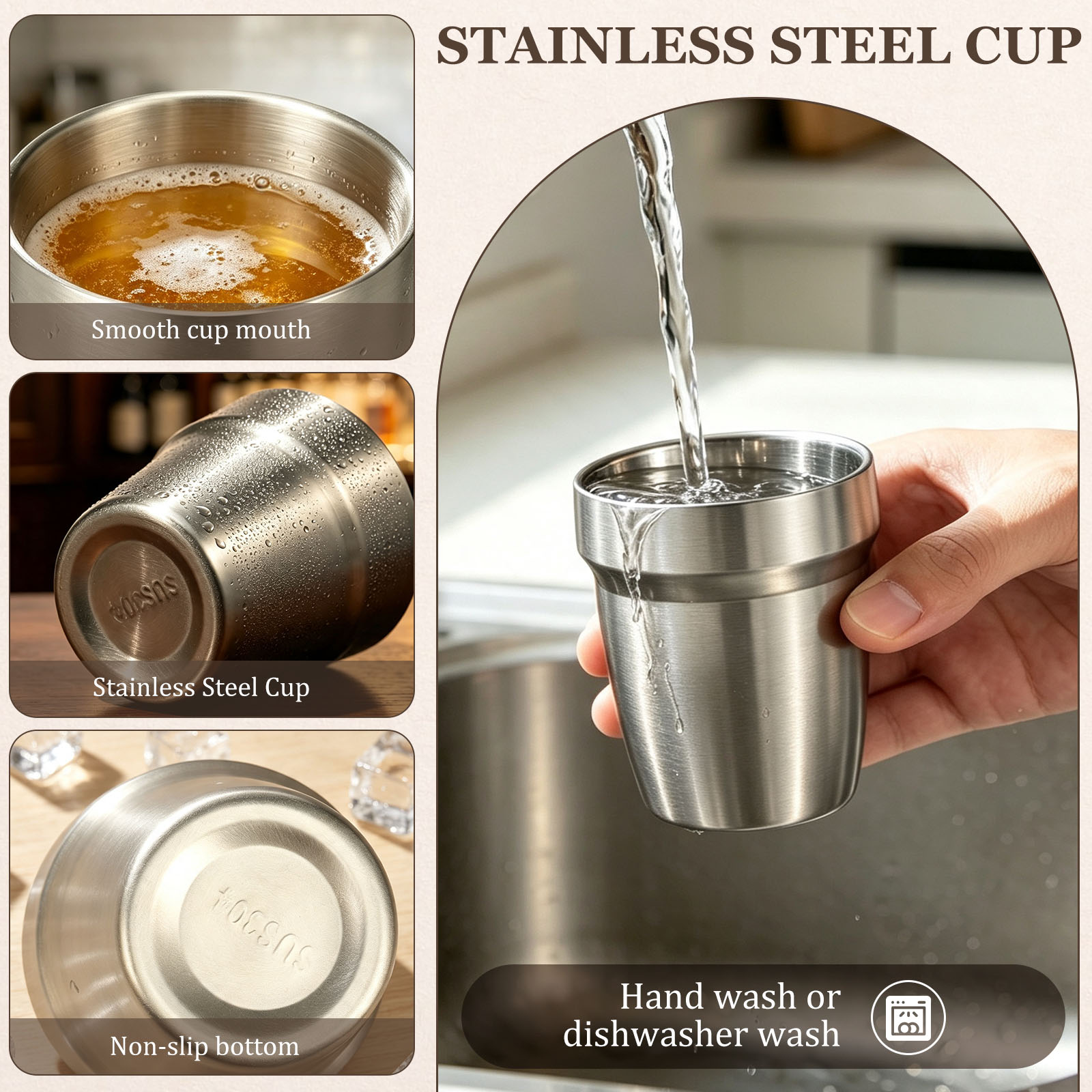 5/10Pcs Stainless Steel Stacka - đánh giá và giá Double Wall Mug