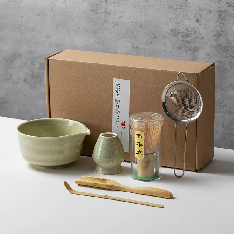 Japanese Style Matcha Tea Set  - đánh giá và giá Matcha Whisk Set