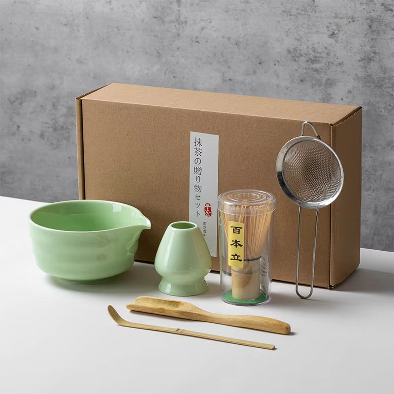 Japanese Style Matcha Tea Set  - đánh giá và giá Matcha Whisk Set