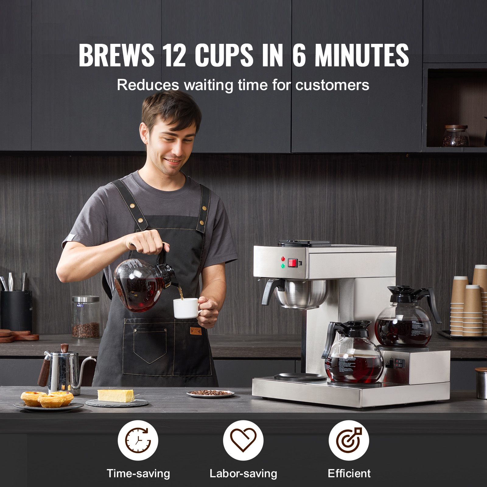12 Cups Commercial Drip Coffee - đánh giá và giá Coffee&Tea House Opinie