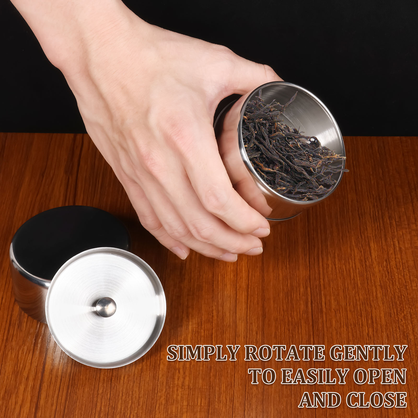 Stainless Steel Tea Leaf Tins  - đánh giá và giá Coffee Bean And Tea Leaf