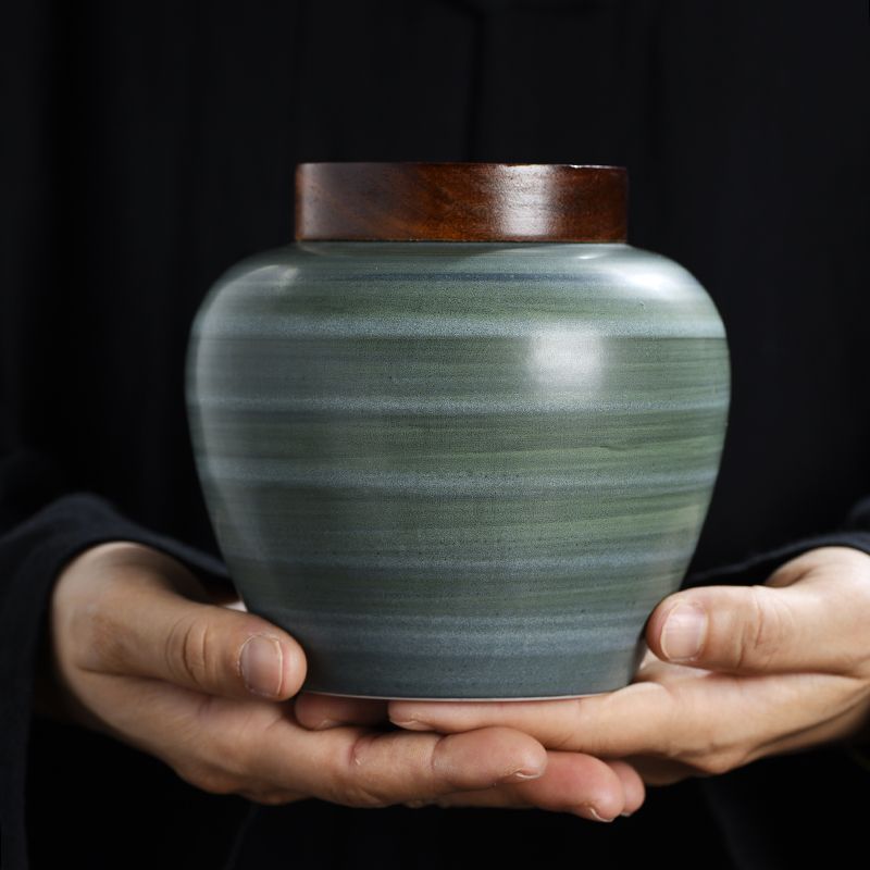 Retro Ceramic Tea Leaf Jar Cre - đánh giá và giá Coffee Bean And Tea Leaf