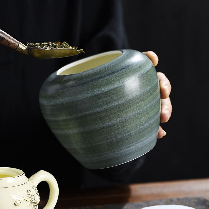 Retro Ceramic Tea Leaf Jar Cre - đánh giá và giá Coffee Bean And Tea Leaf
