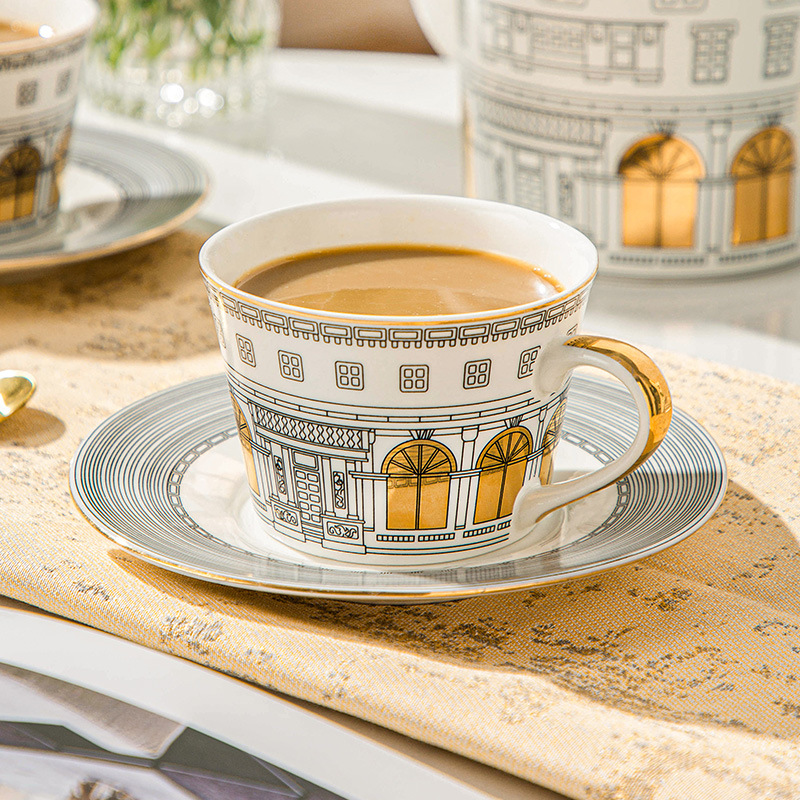 Architectural Cup and Saucer C - đánh giá và giá Coffee Tea And Sugar Set