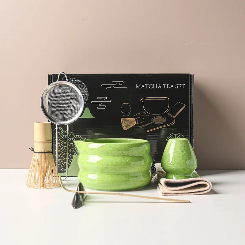 2/4//7PCS Japanese Matcha Set  - đánh giá và giá Matcha Whisk Set