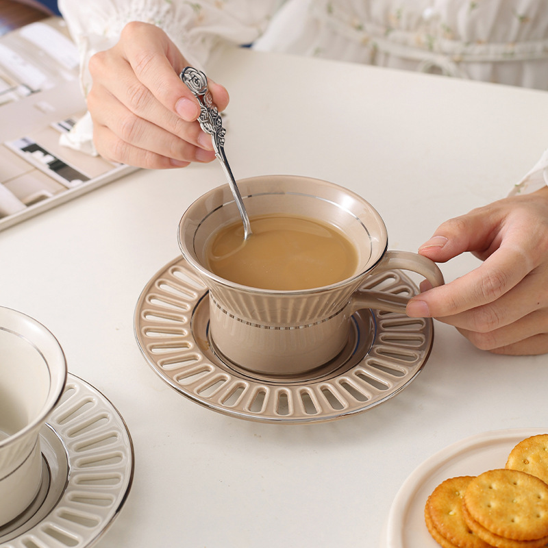 Luxury Ceramic Coffee Cup Dish - đánh giá và giá Coffee Tea And Sugar Set